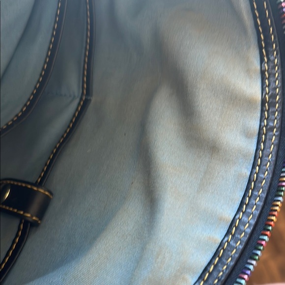 Dooney & Bourke Black Handbag with Colorful Logo - Picture 12 of 16